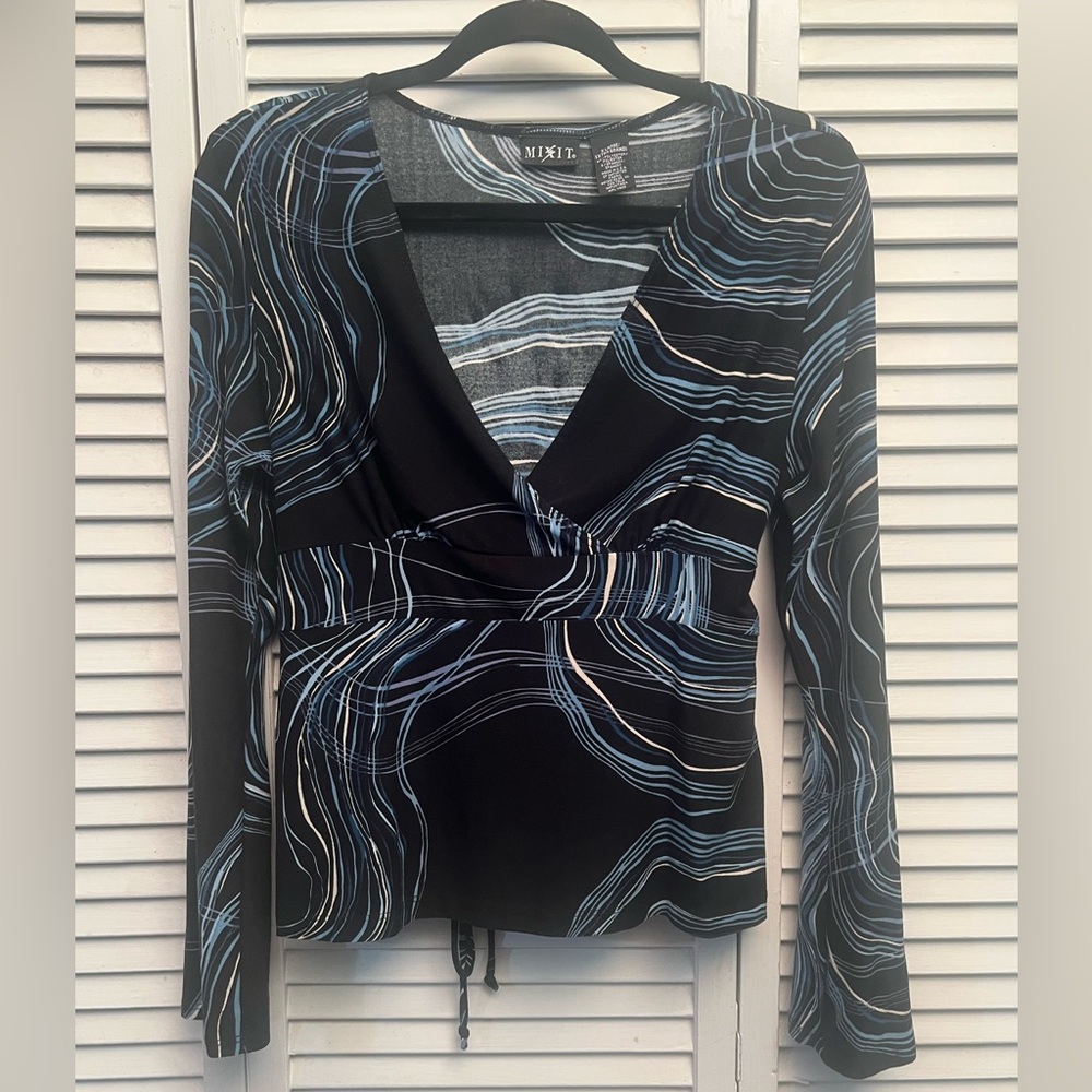 Mix It Black and Blue Women's Top